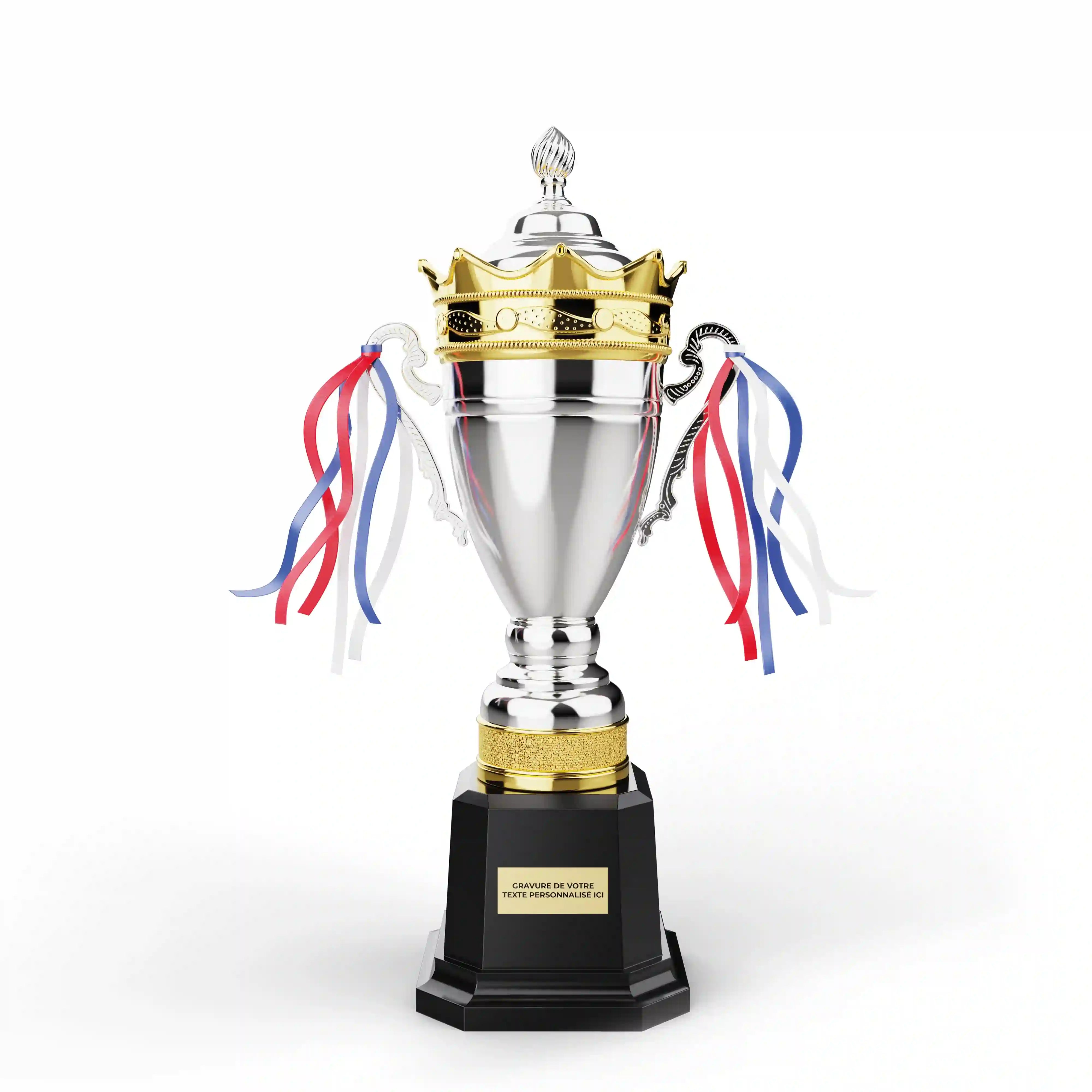 coupe en métal or et argent