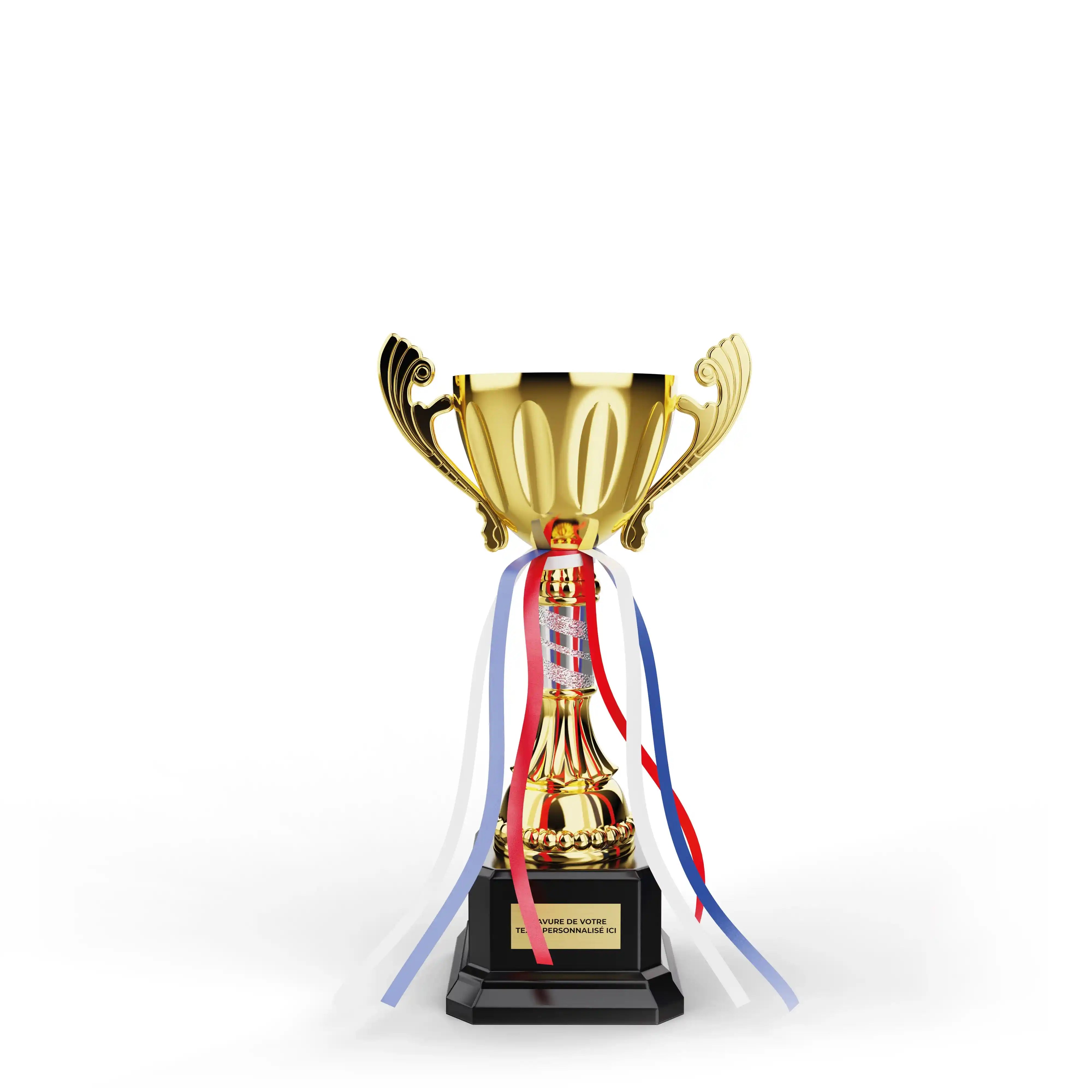 coupe en métal or et argent