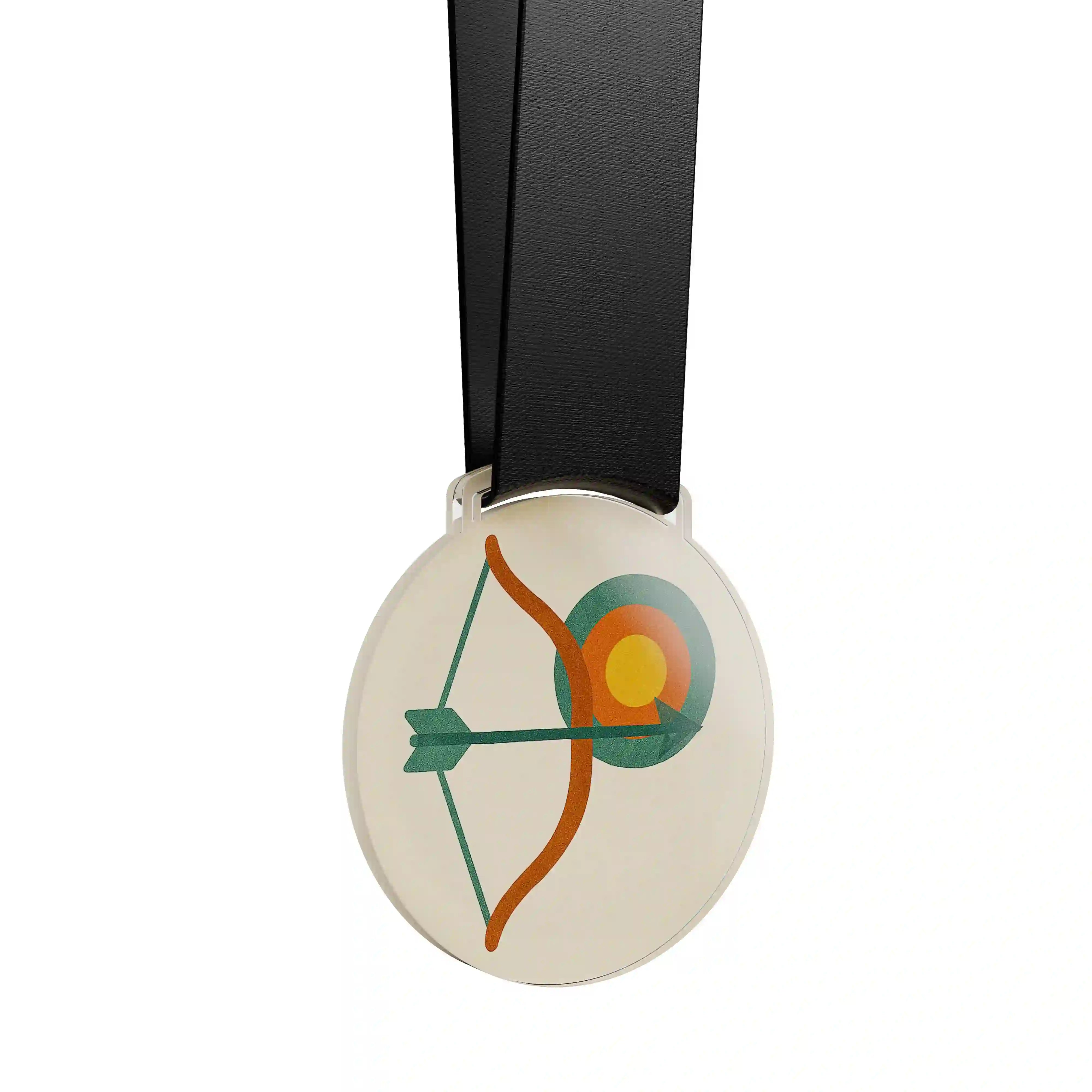médaille représentant le tir à l'arc