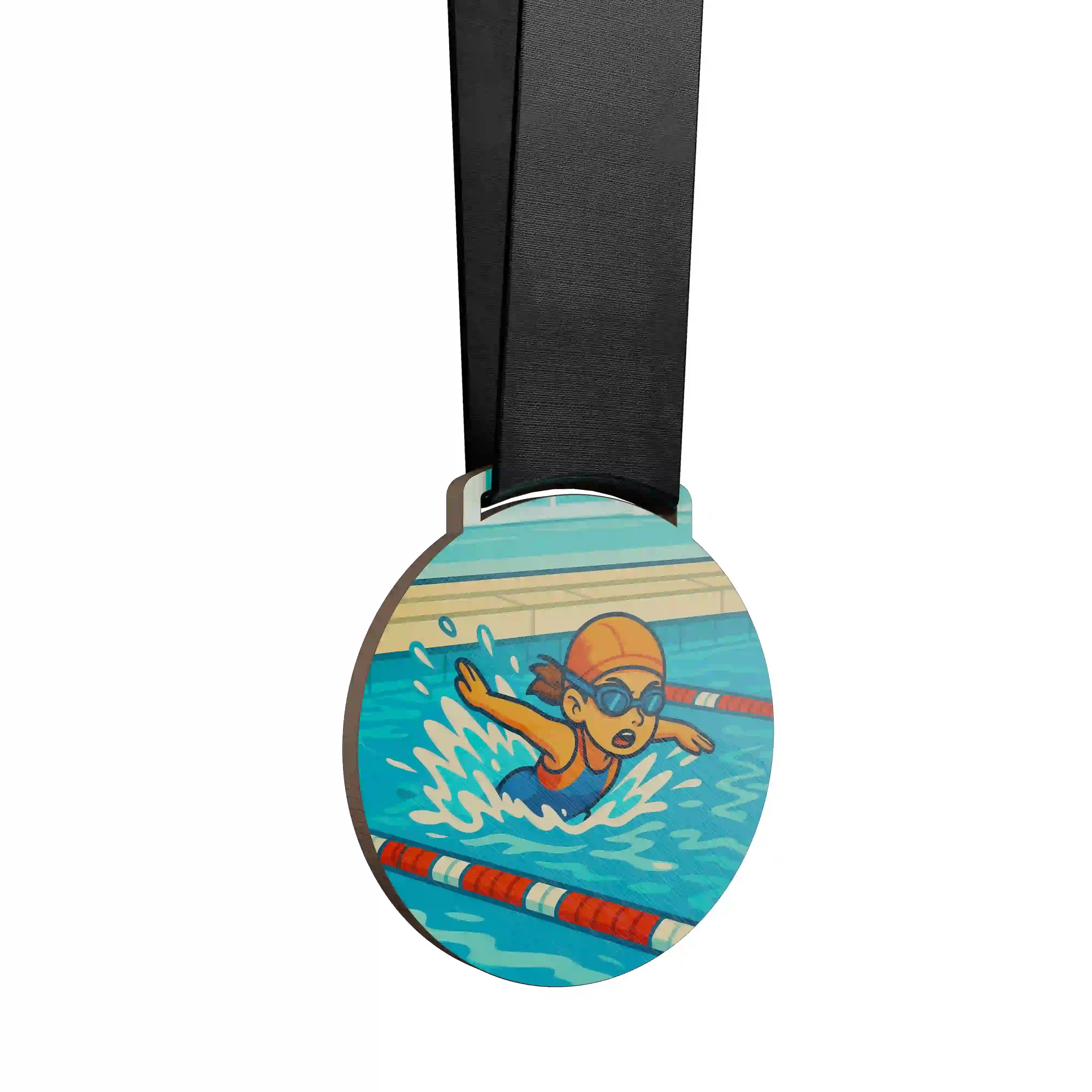 Médaille natation fille