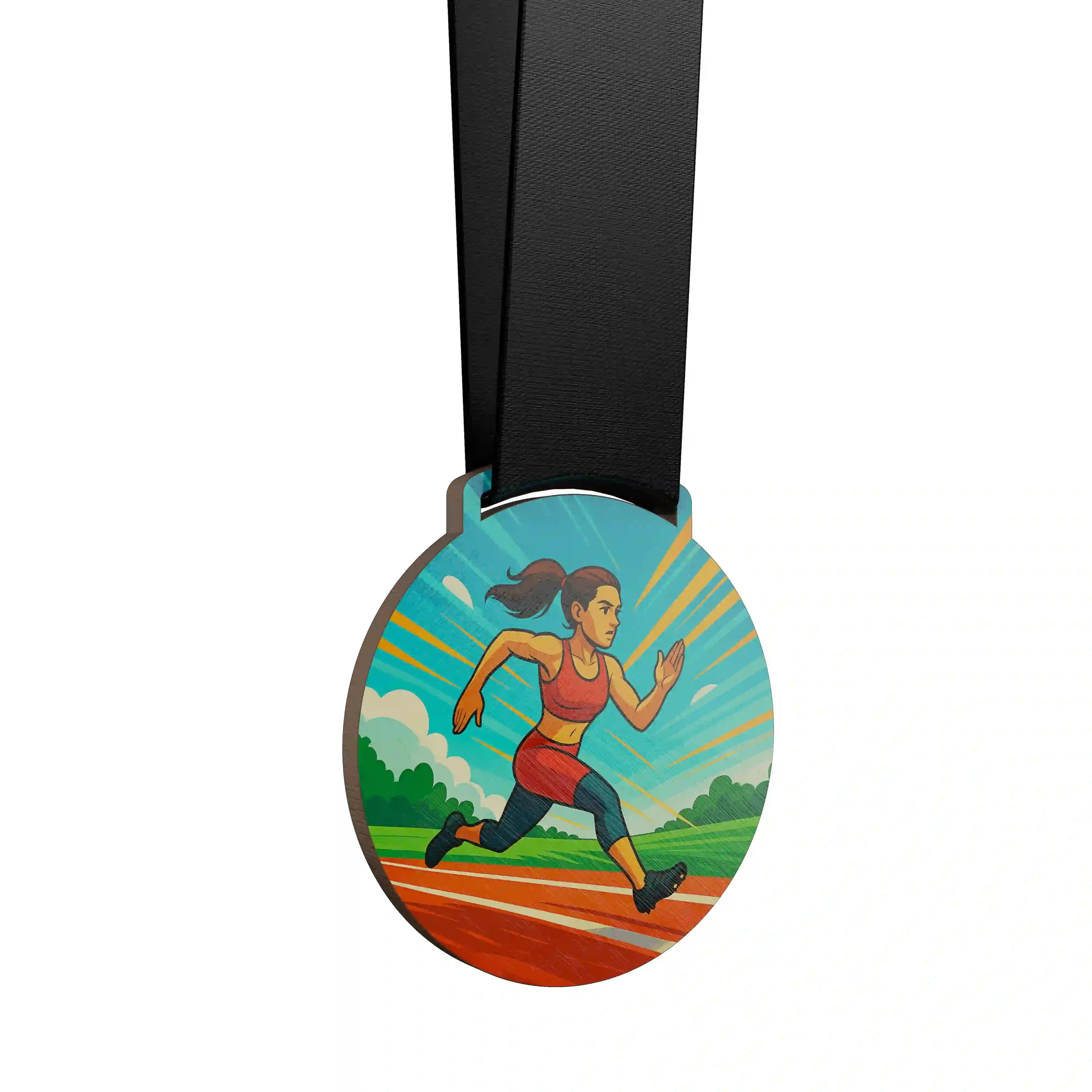 médaille course à pied féminine