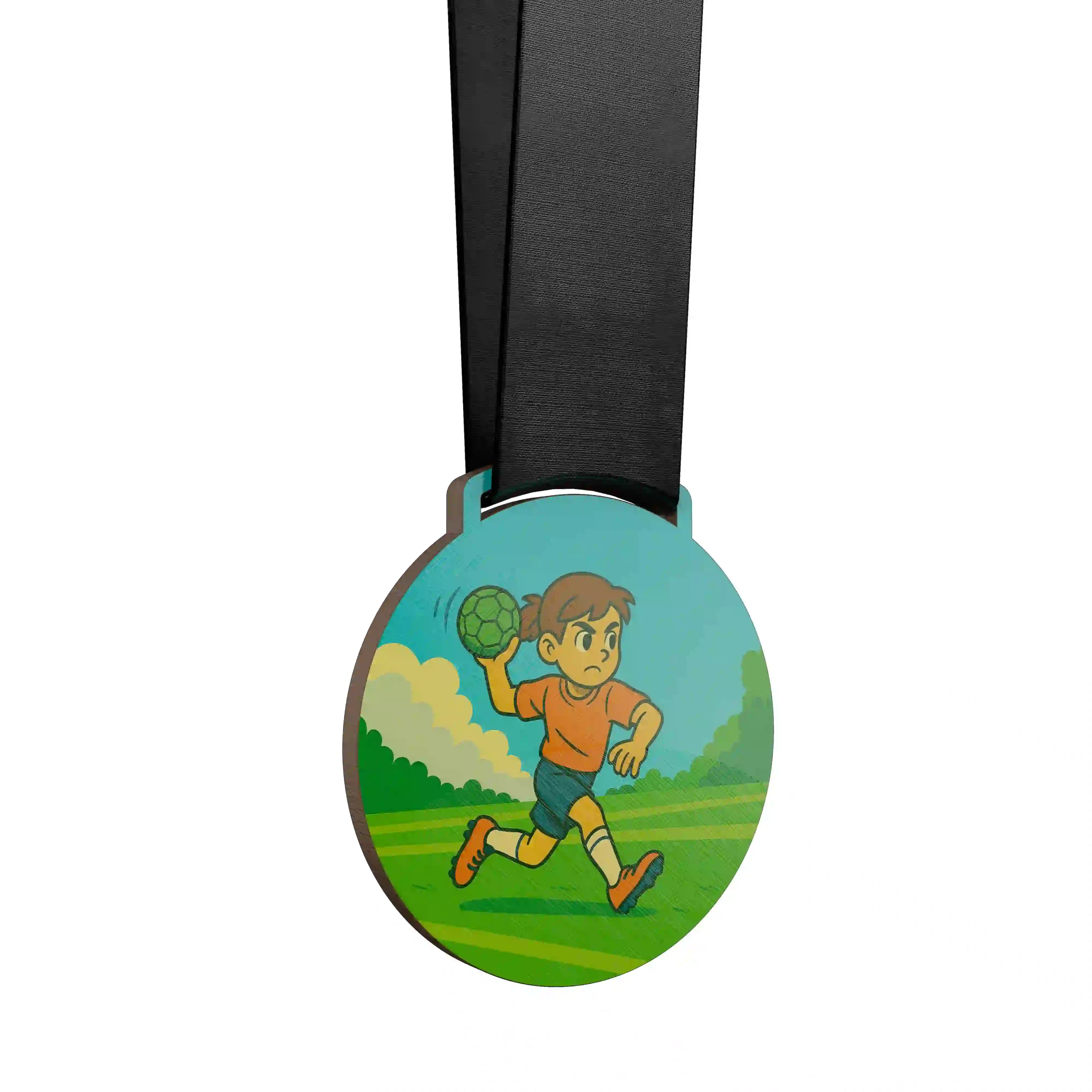 médaille handball garcon personnalisable