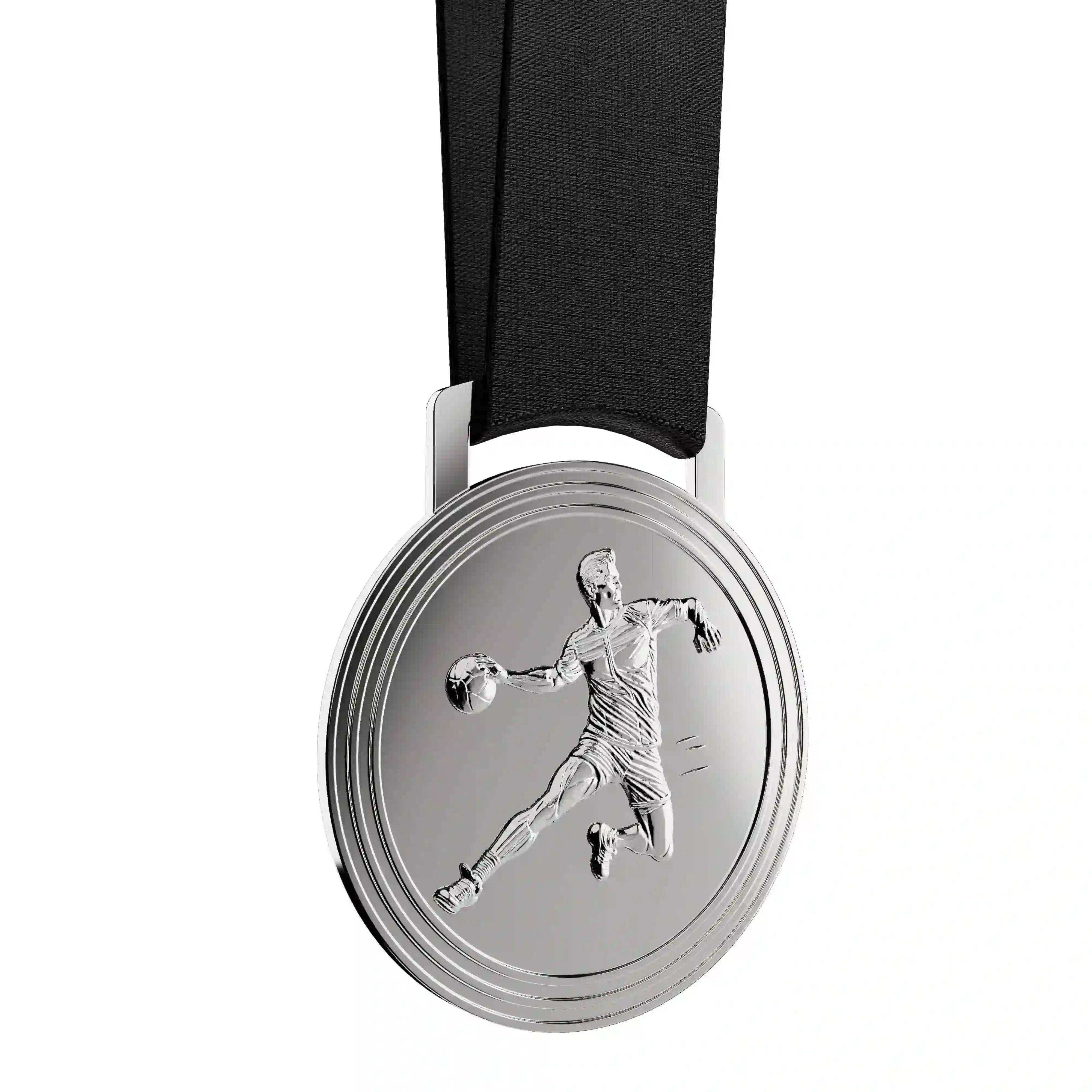 médaille d'argent d'un joueur d'handball
