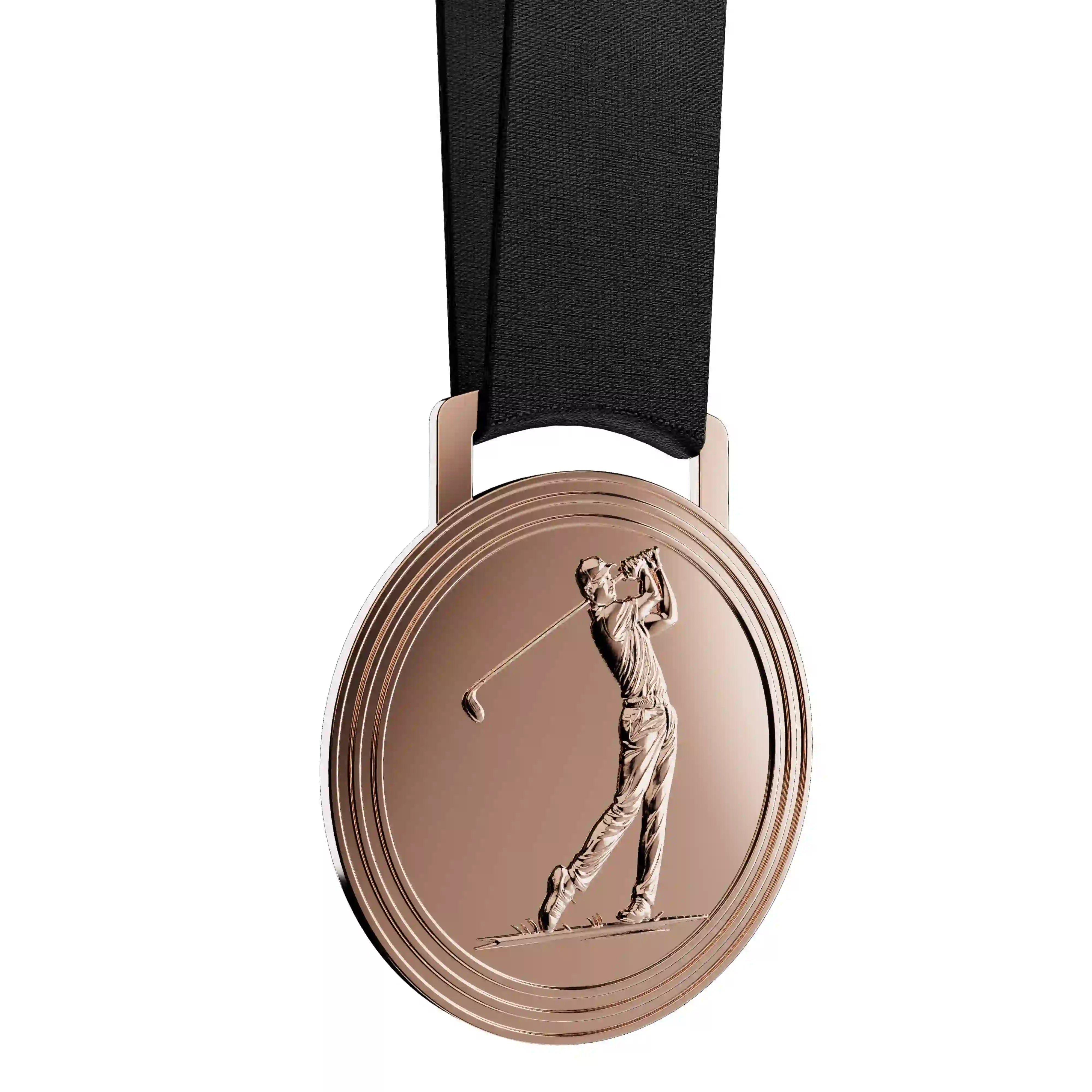 médaille de bronze d'un golfeur