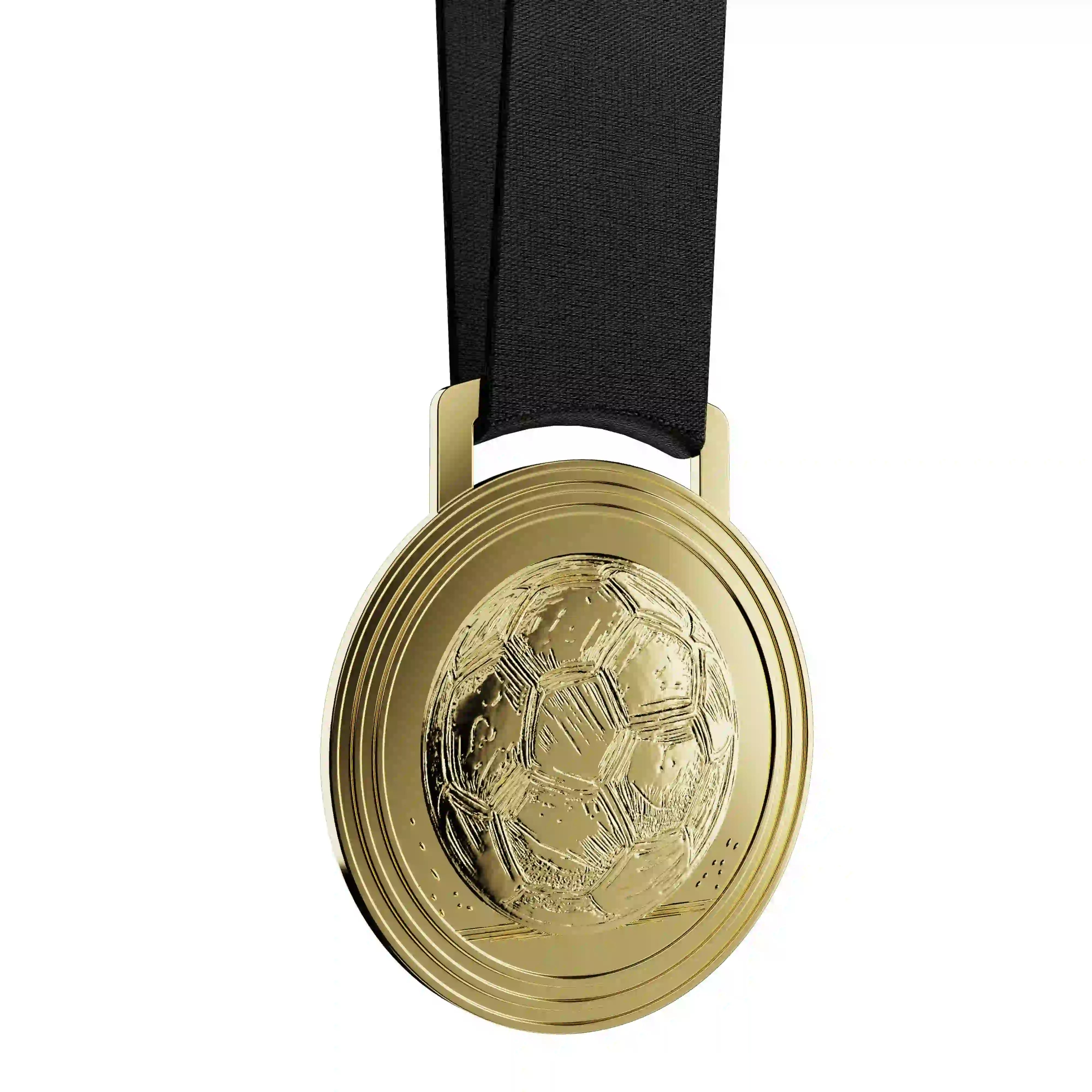médaille d'or d'un ballon de football