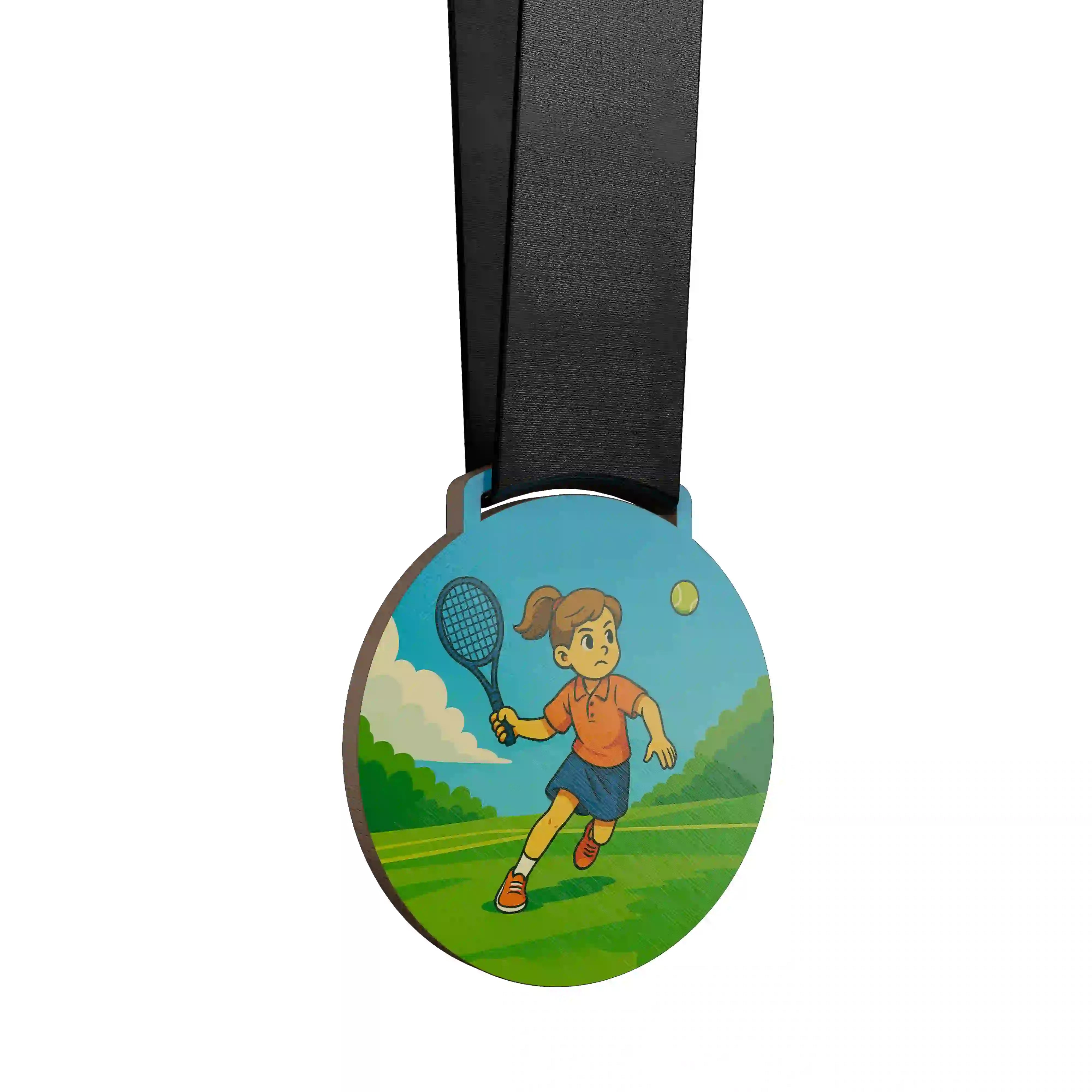 Médaille tennis fille