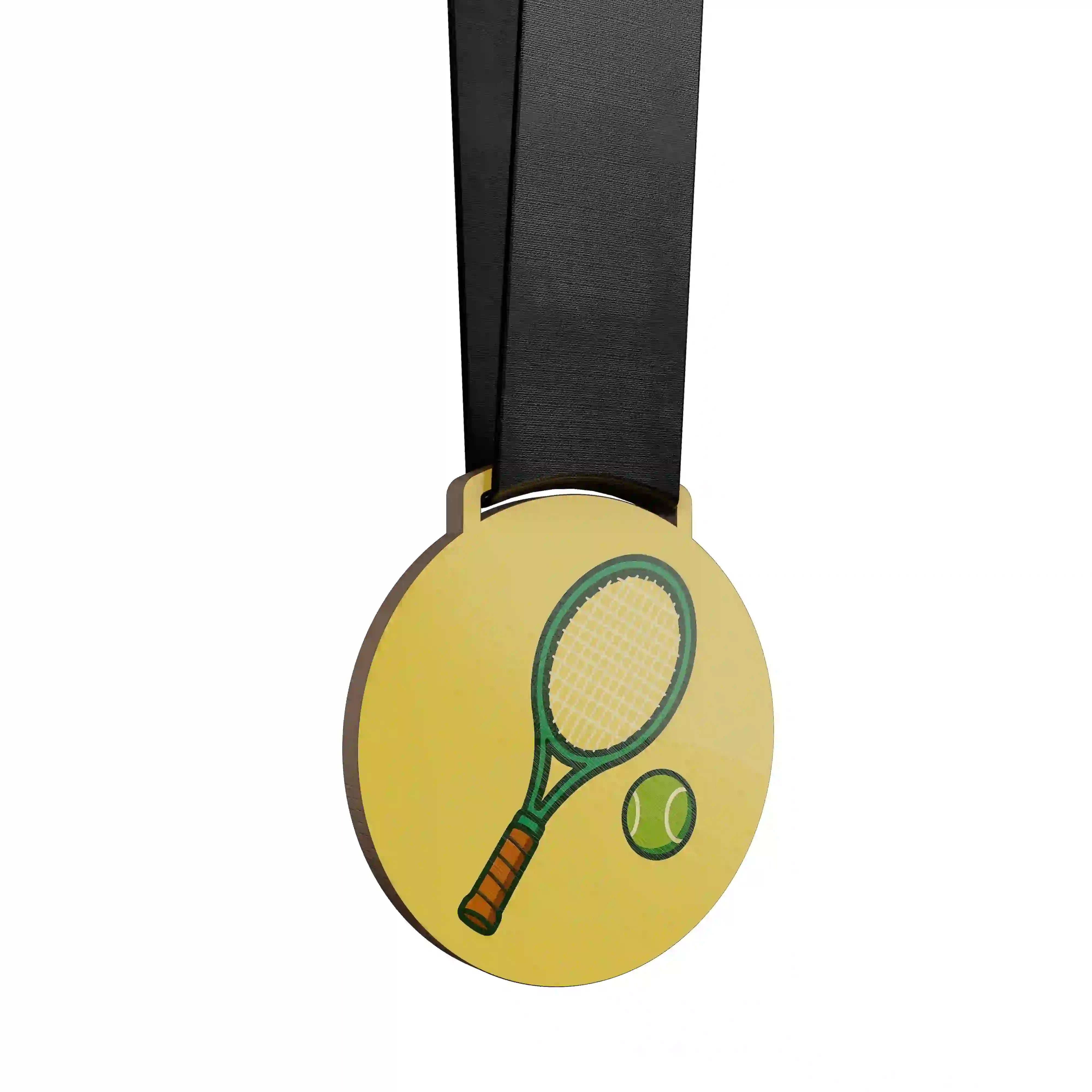médaille raquette de tennis