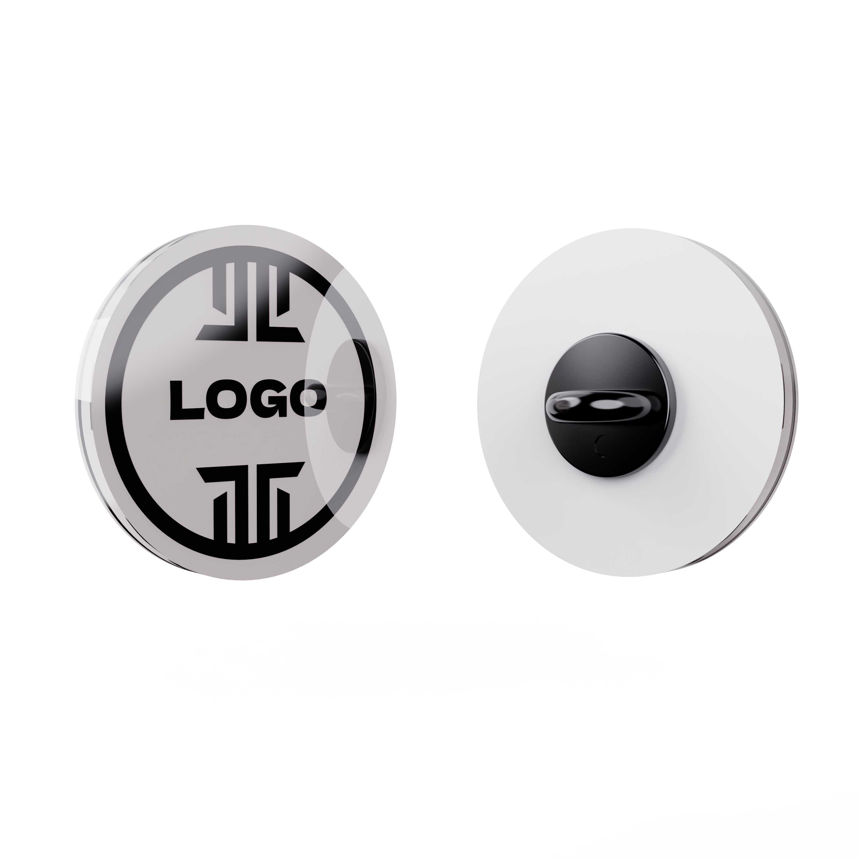 pins en plexiglass personnalisable