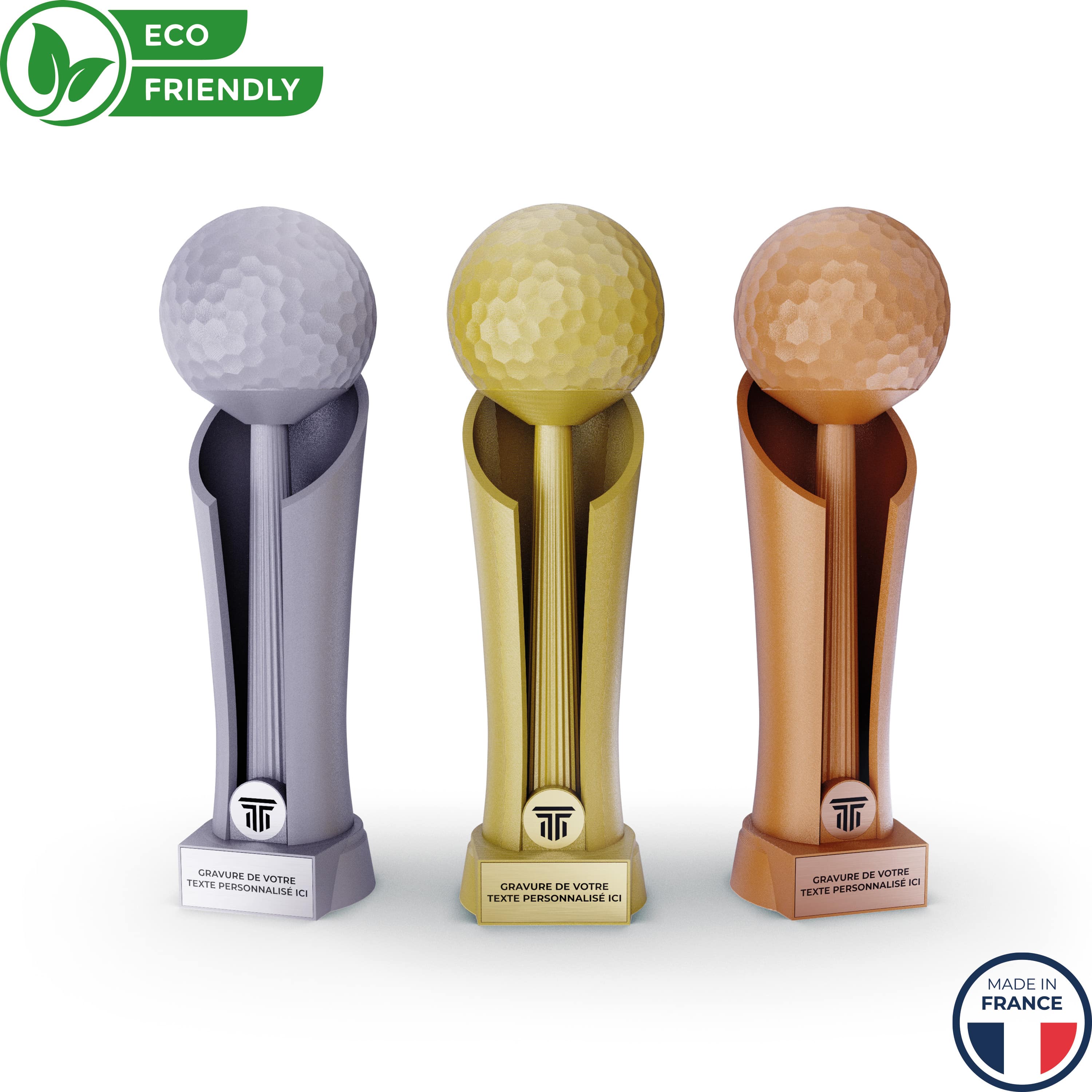 Trophée golf personnalisable
