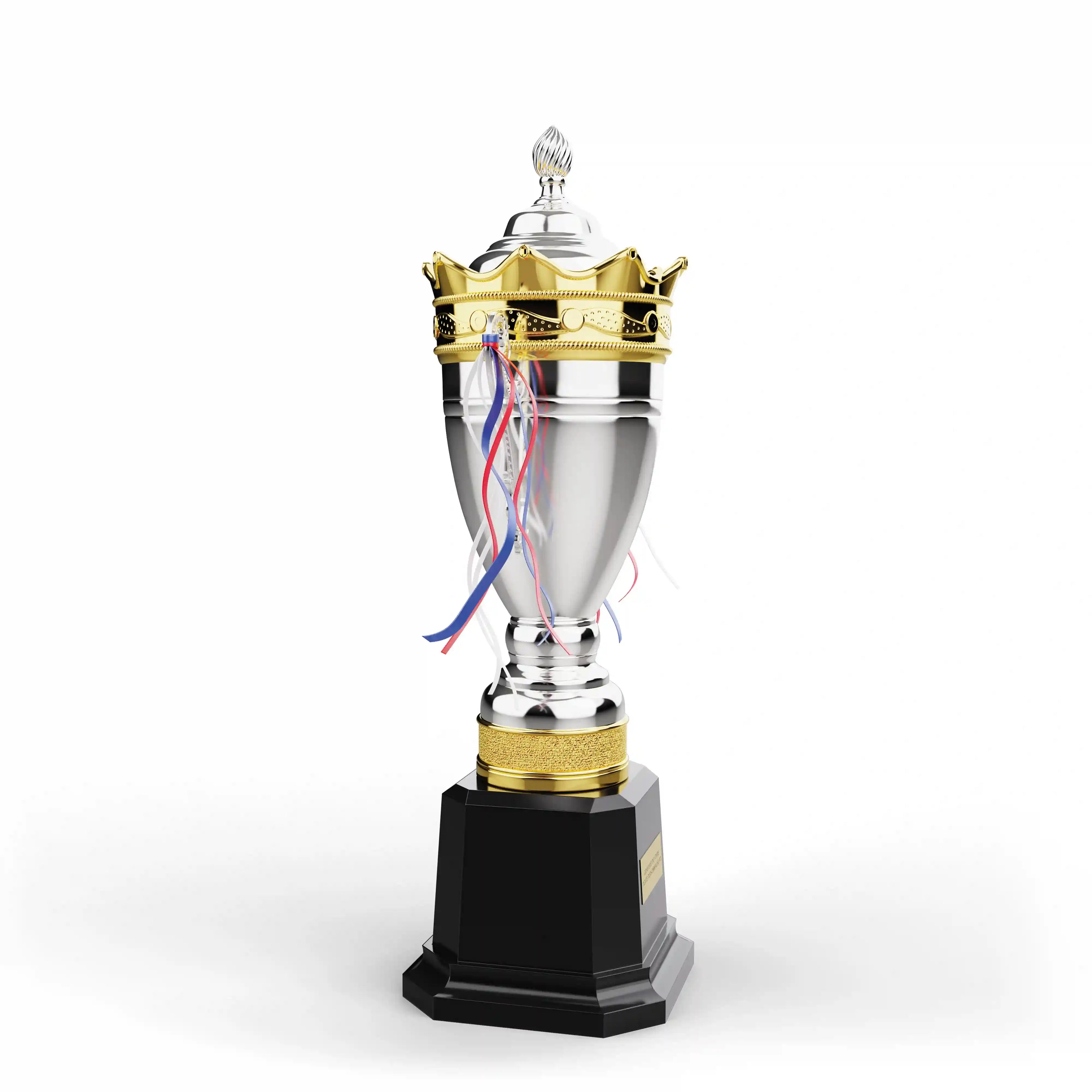 coupe en métal or et argent