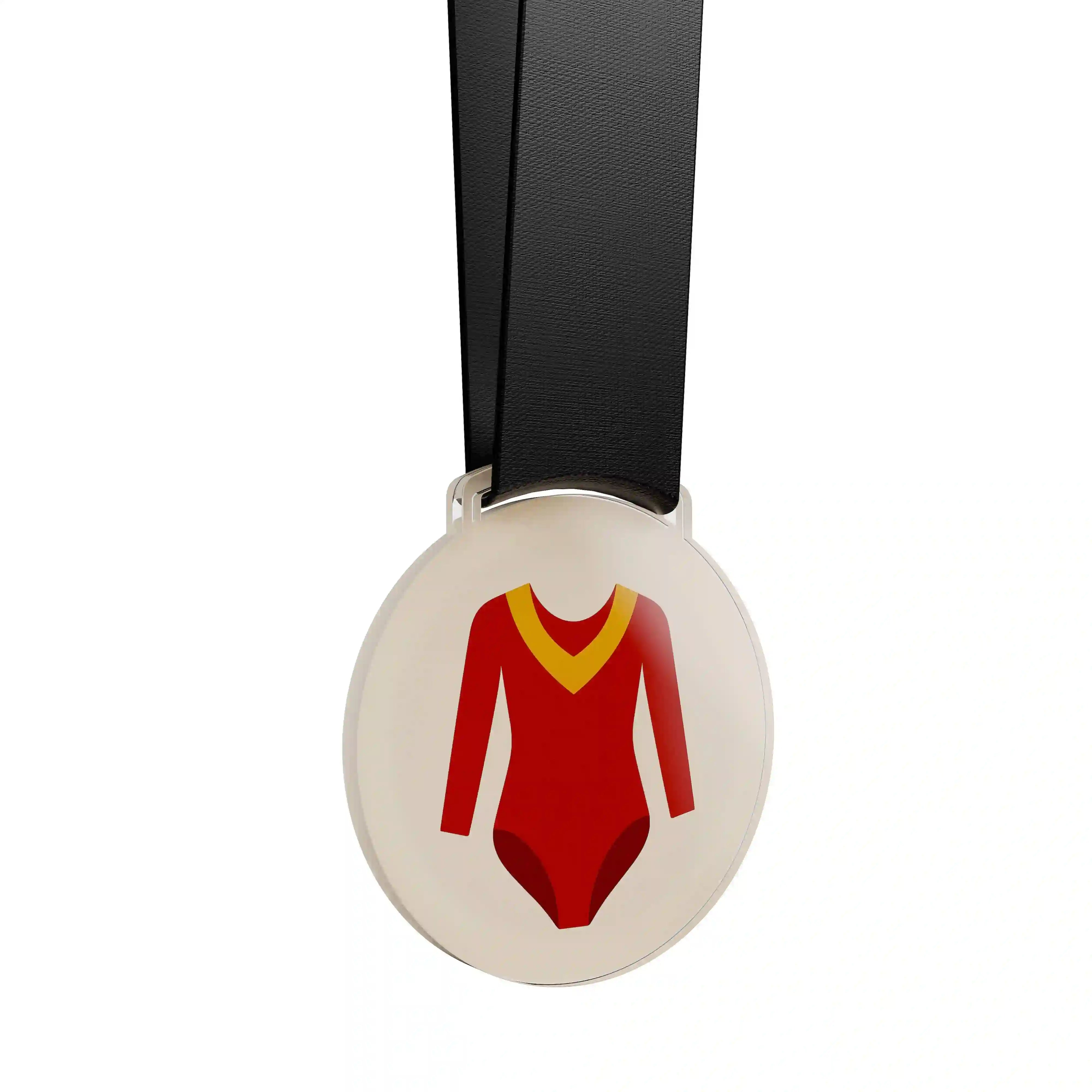 médaille acrylique représentant la gymnastique