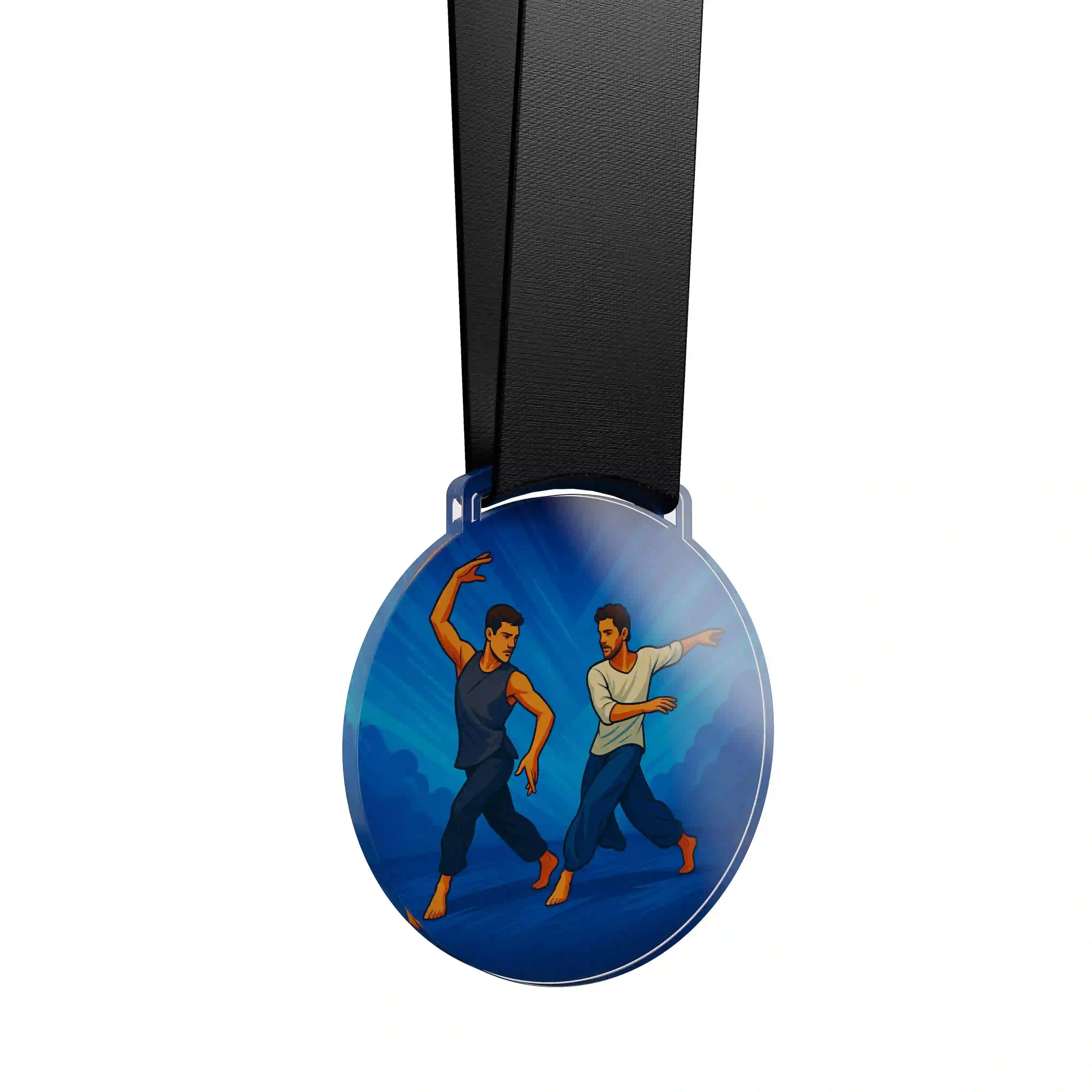 médaille en acrylique de danseurs de moderne